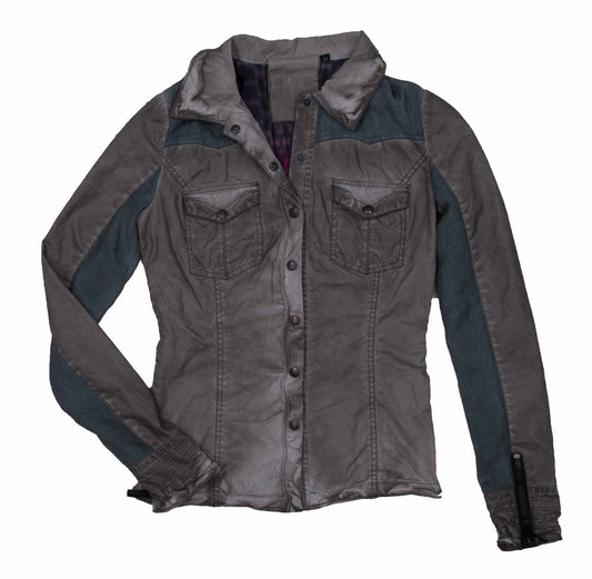 Proud Damenjacke, Bikerjacke Chenab blau