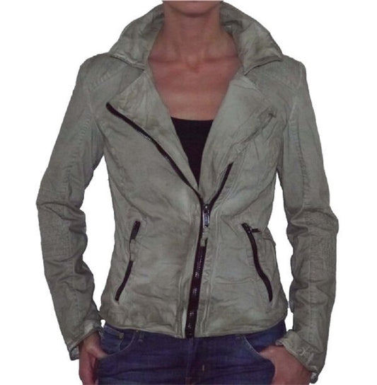 Proud Damenjacke Bikerjacke Japura beige