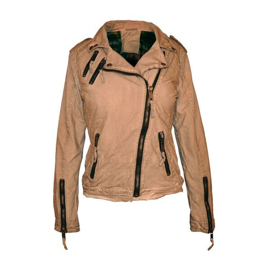 Proud Damenjacke Bikerjacke Ottawa beige