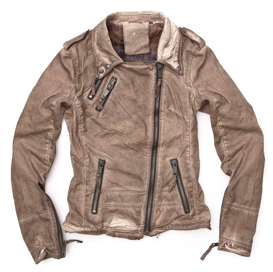 Proud Damenjacke Bikerjacke Ottawa braun