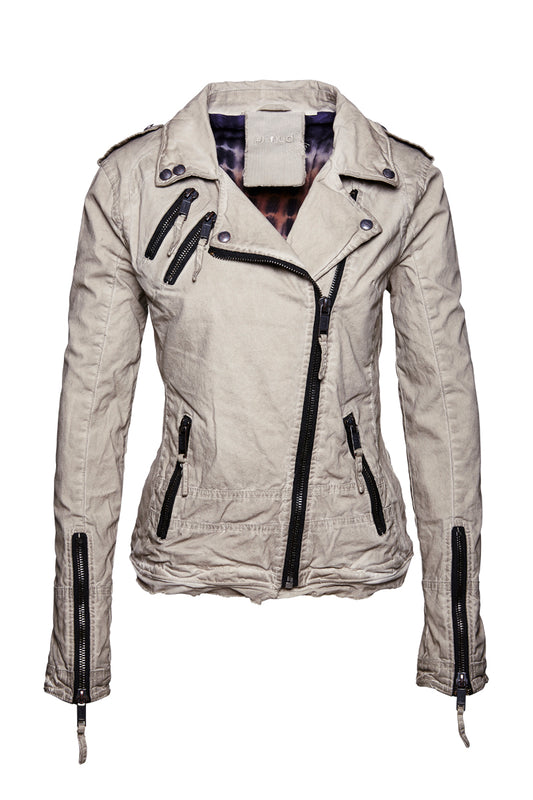 Proud Damenjacke Bikerjacke Ottawa grau