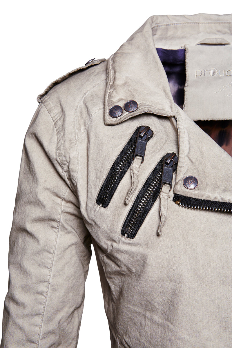 Proud Damenjacke Bikerjacke Ottawa grau