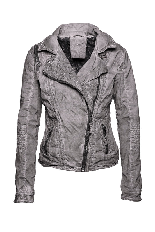 Proud Damenjacke Bikerjacke Ruki grau