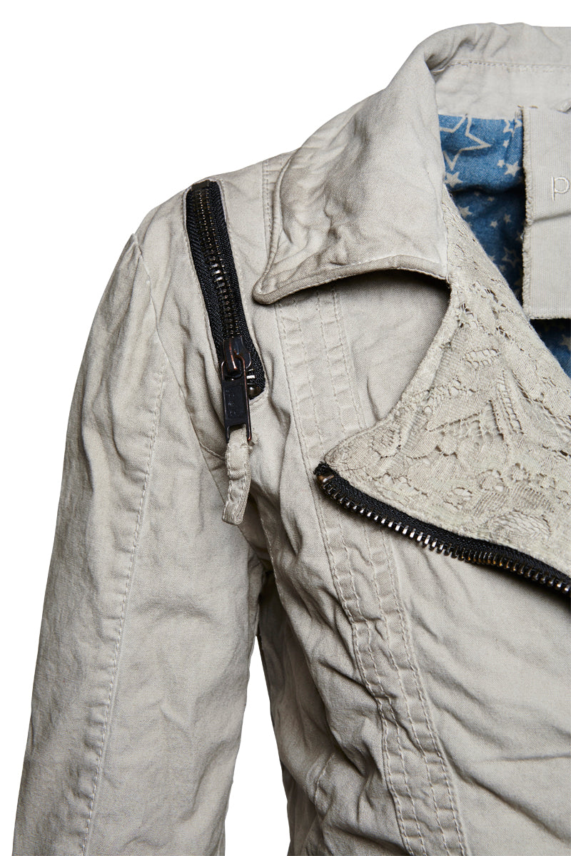 Proud Damenjacke Bikerjacke Ruki beige