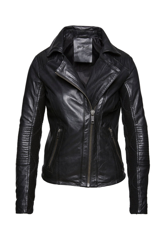 Proud Damen Lederjacke Solar schwarz
