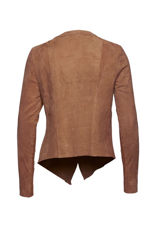 Proud Damen Velour Lederjacke Teska cognac