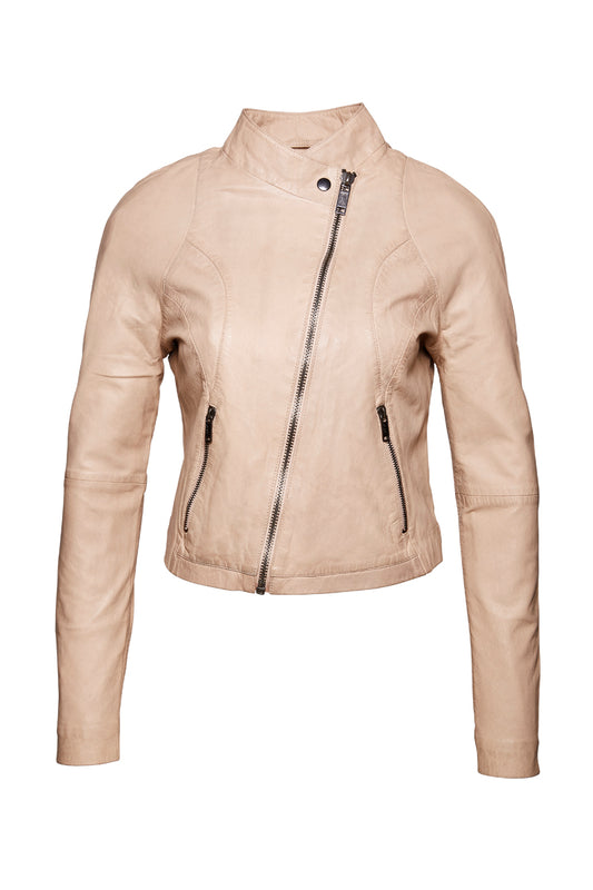 Proud Lederjacke Zana hellbraun